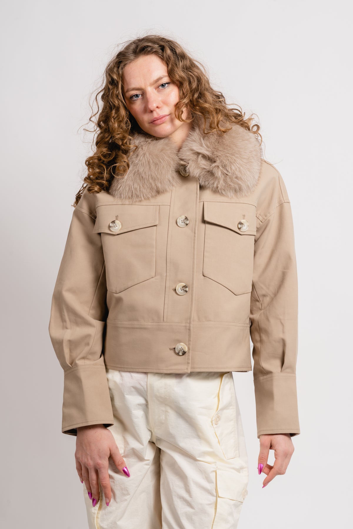 Charlie Jacket - Canvas - Beige