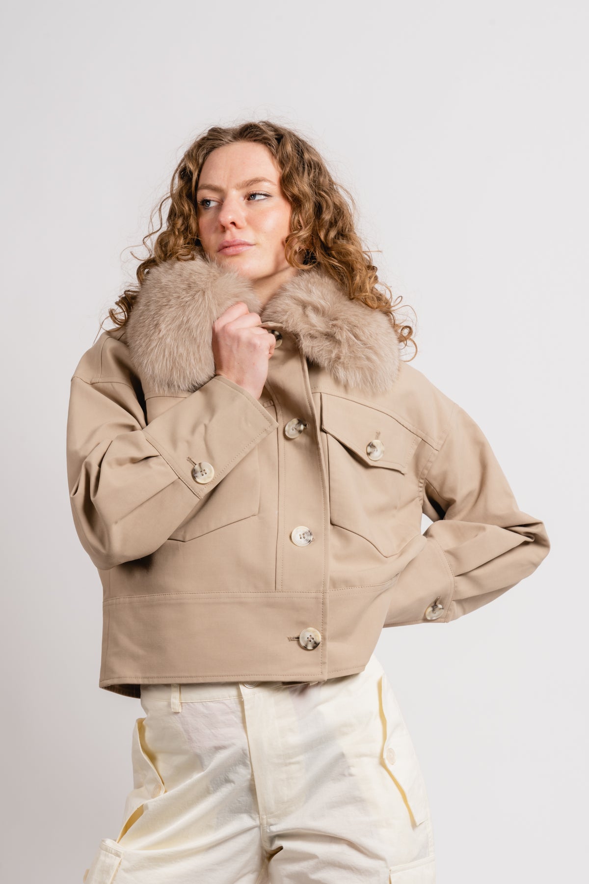 Charlie Jacket - Canvas - Beige