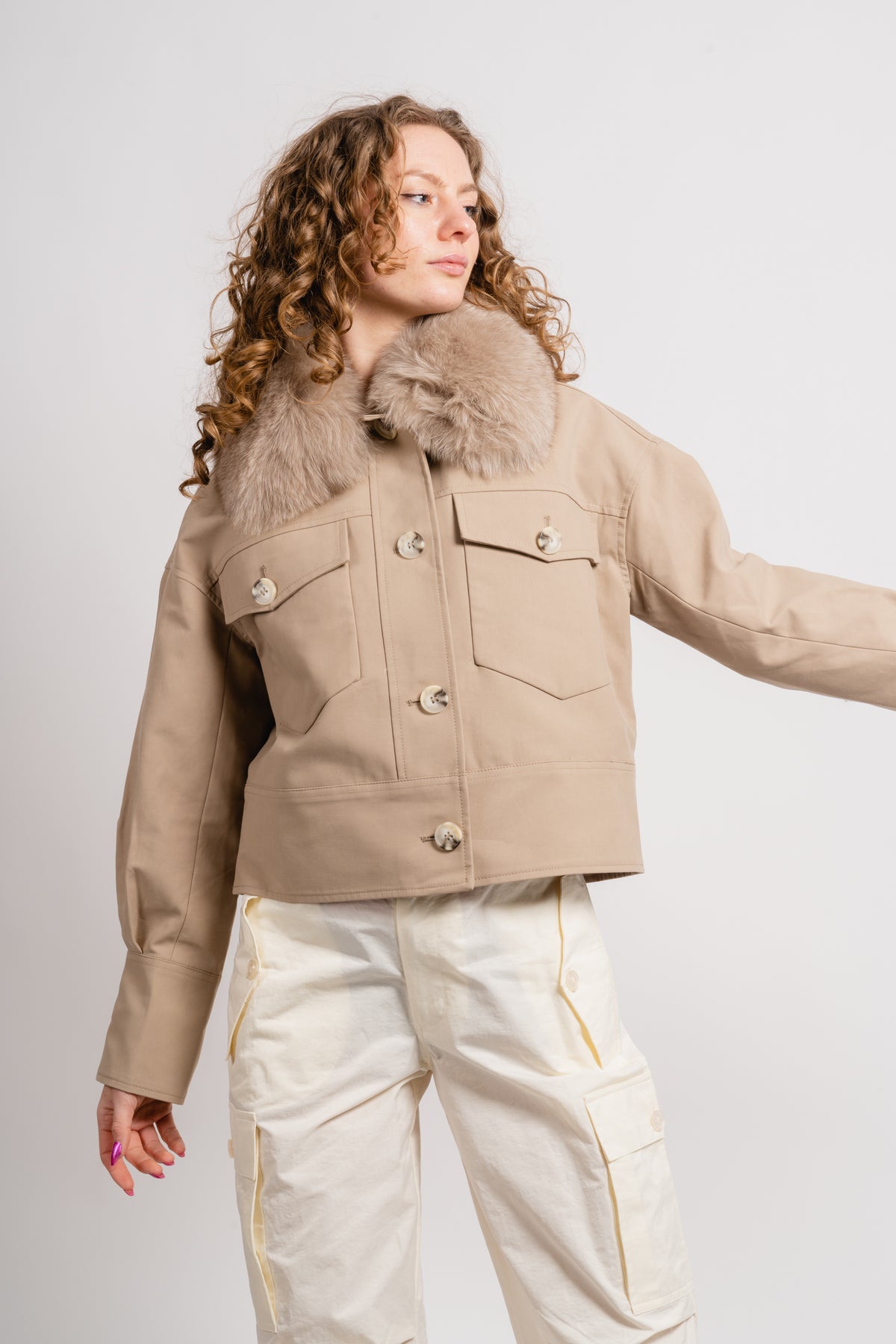 Charlie Jacket - Canvas - Beige