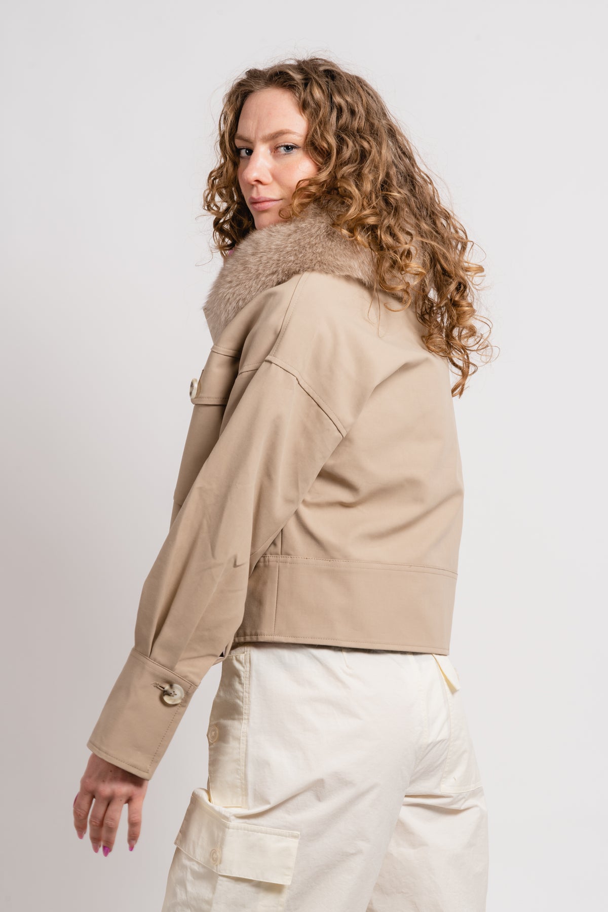 Charlie Jacket - Canvas - Beige