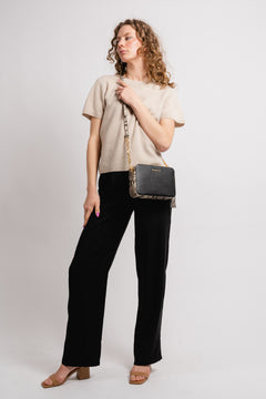 Ginny Medium Crossbody Bag - Pebbled Leather/Snake