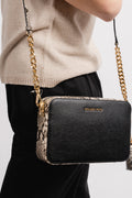 Ginny Medium Crossbody Bag - Pebbled Leather/Snake