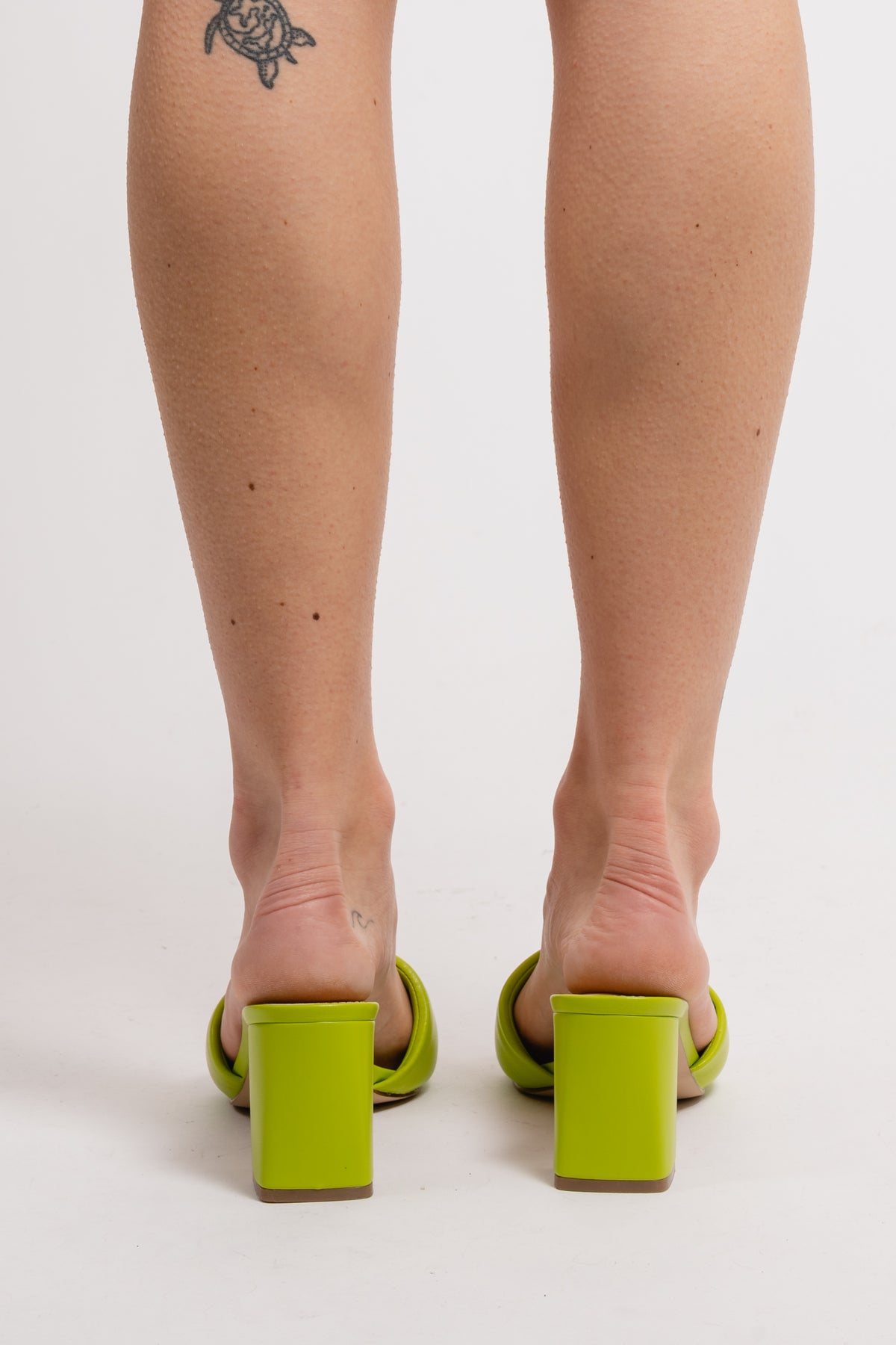 Lovebird Sandal - Neon Lime