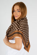 Carrey Silk Scarf - Black