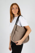 Day Woolen Small Shopper - Taupe Melange
