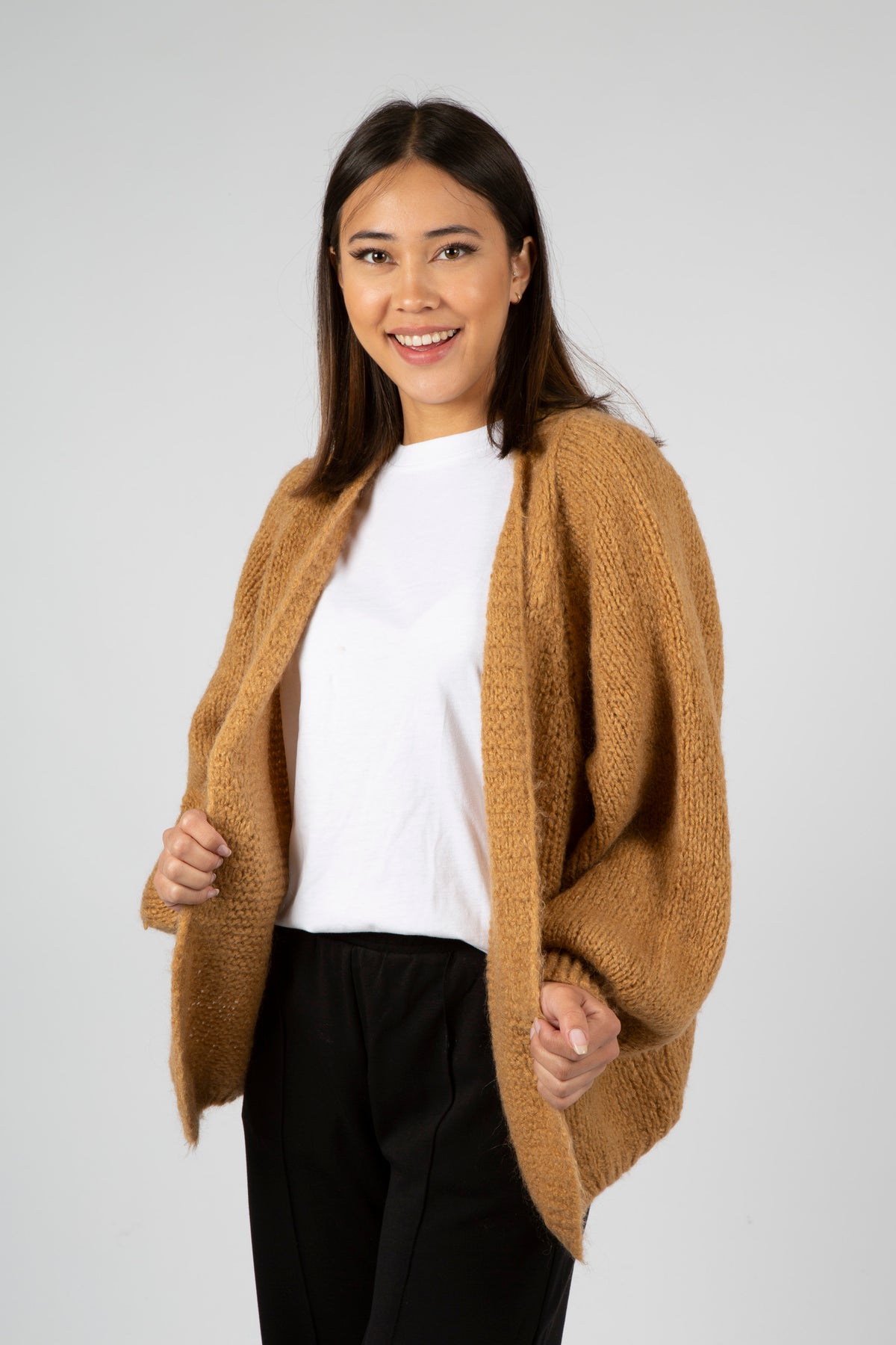Fora Knit Cardigan - Camel