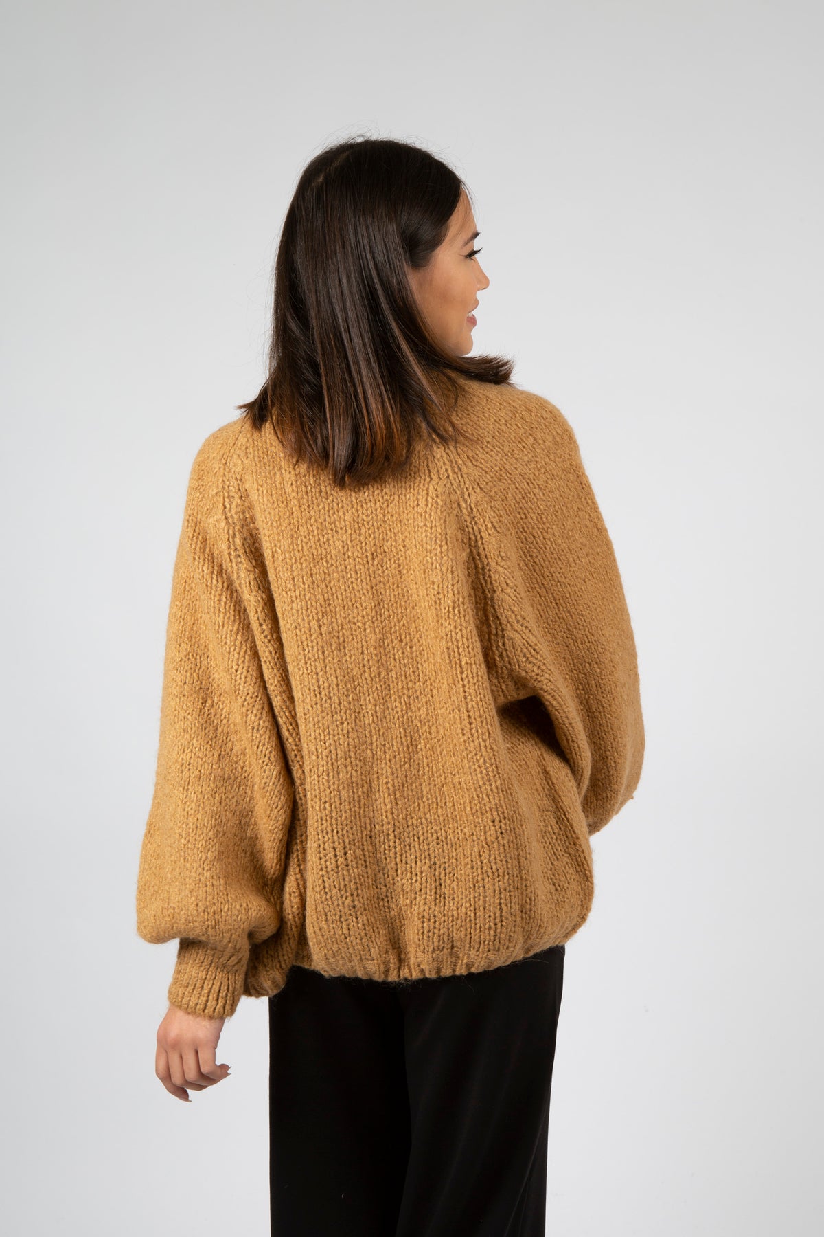 Fora Knit Cardigan - Camel