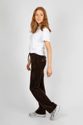 Del Ray Classic Velour Pant Pocket - Java