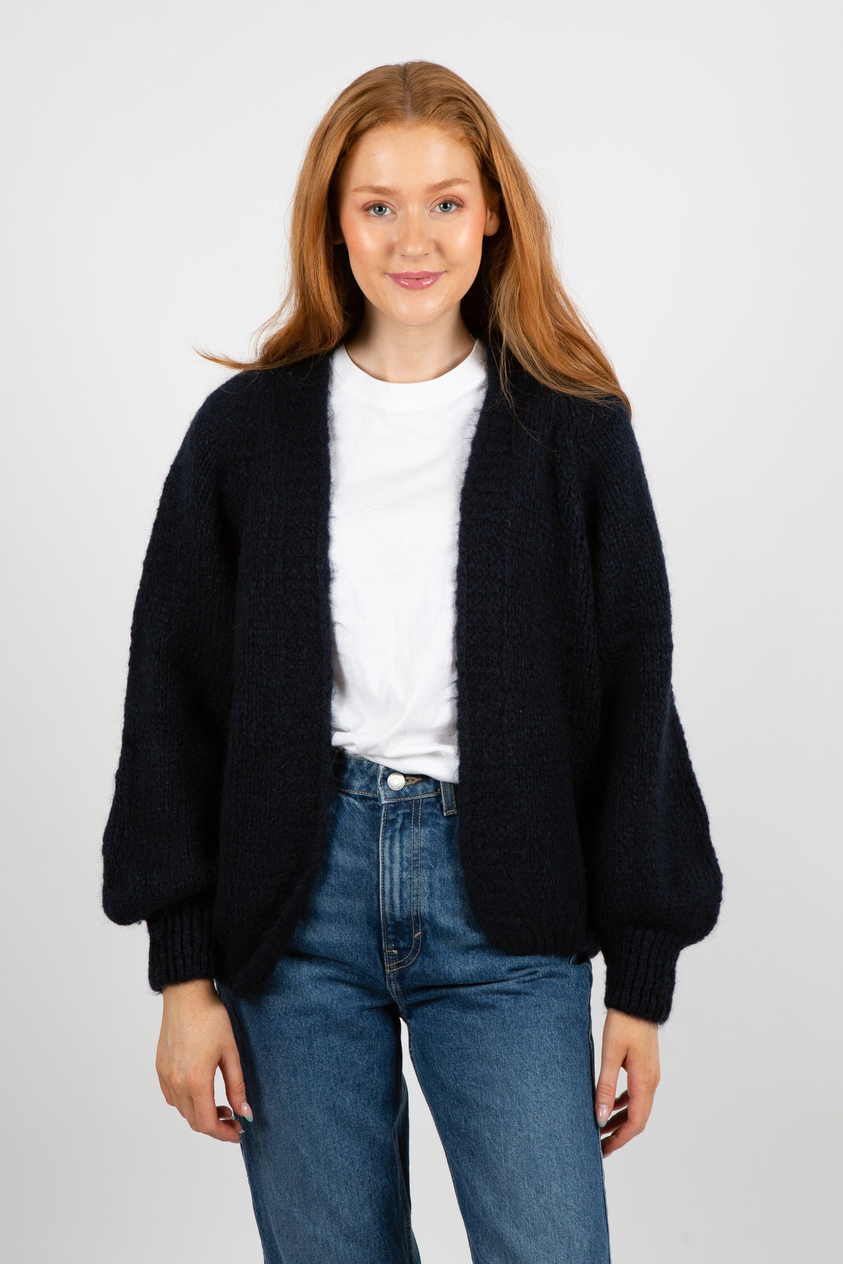 Fora Knit Cardigan - Navy