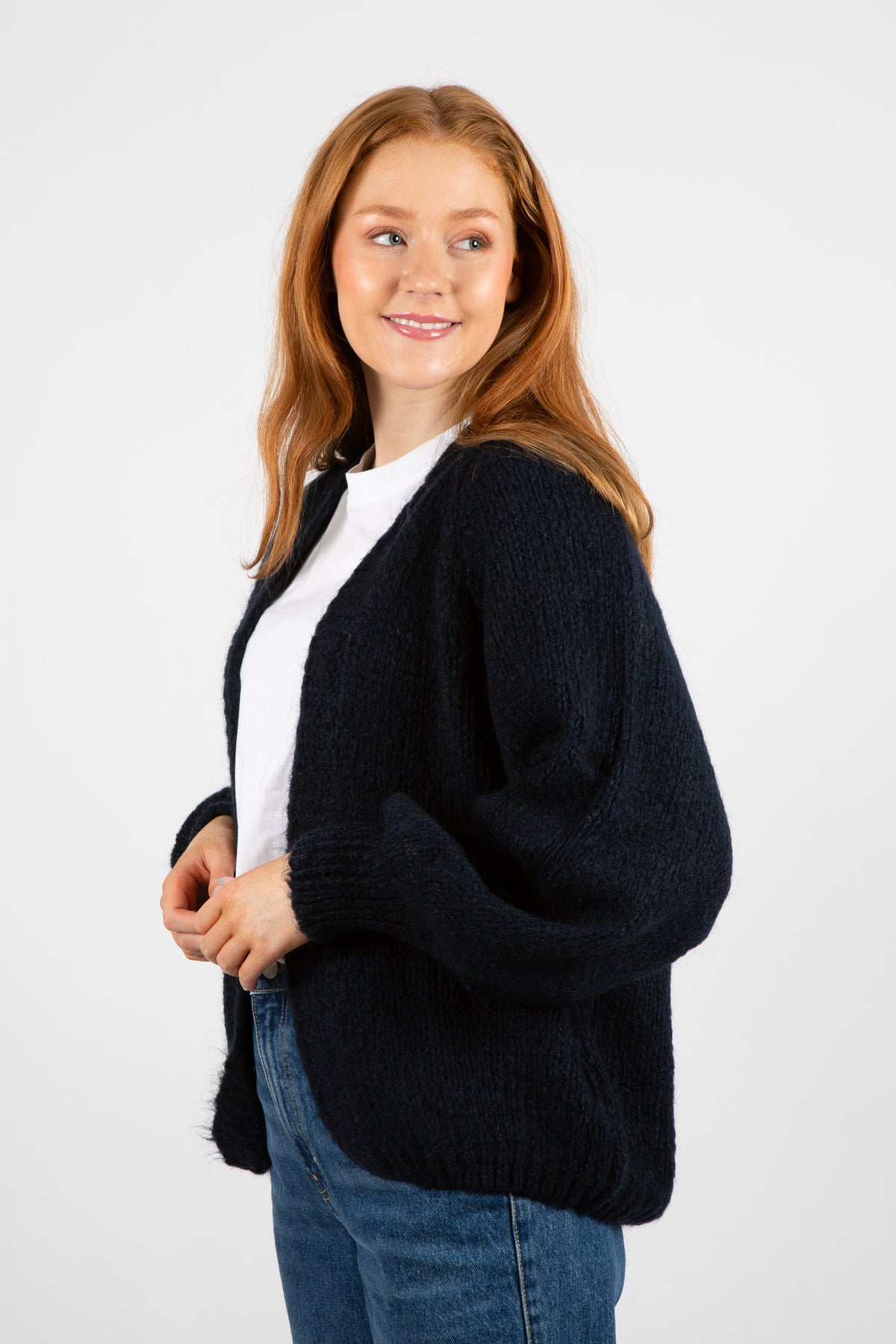 Fora Knit Cardigan - Navy