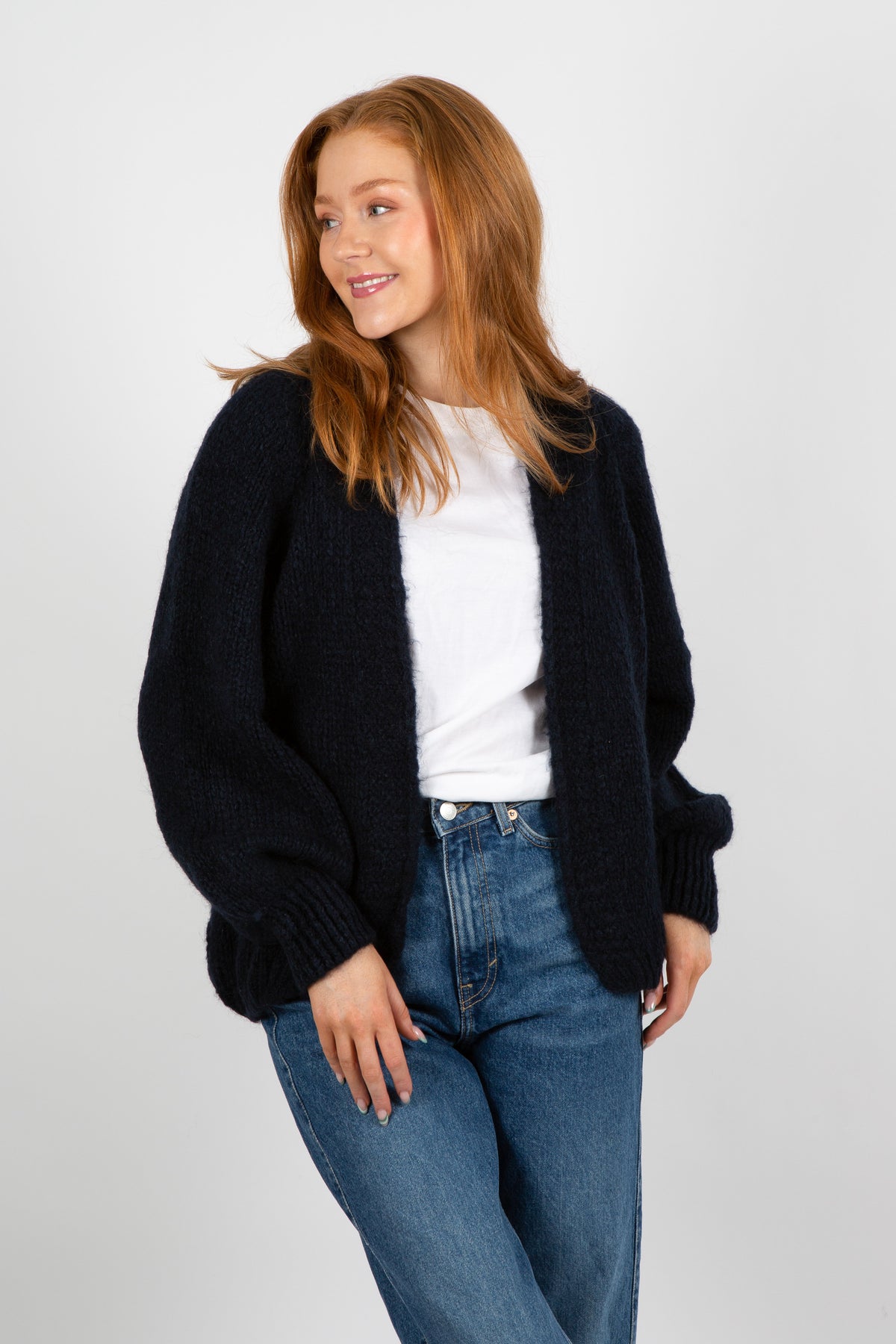 Fora Knit Cardigan - Navy