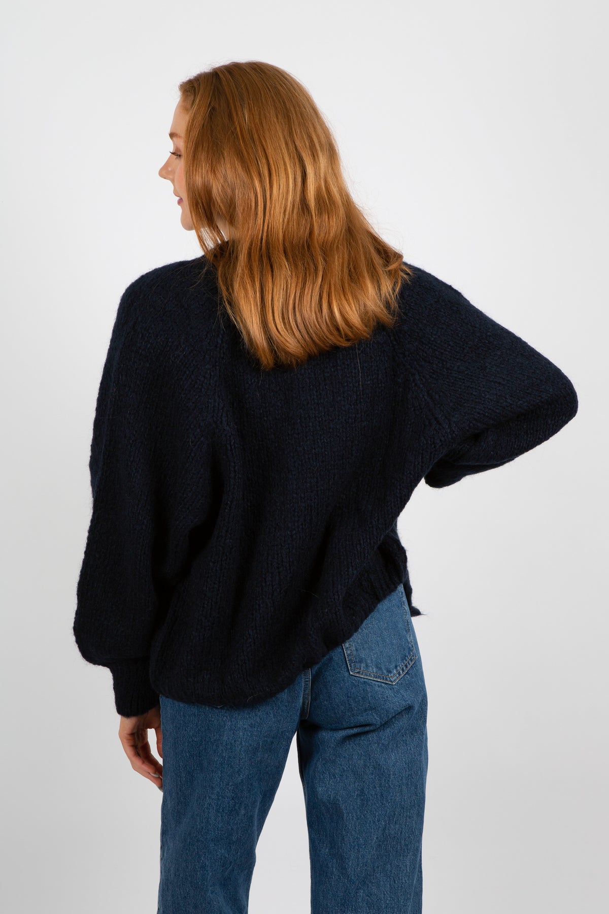 Fora Knit Cardigan - Navy