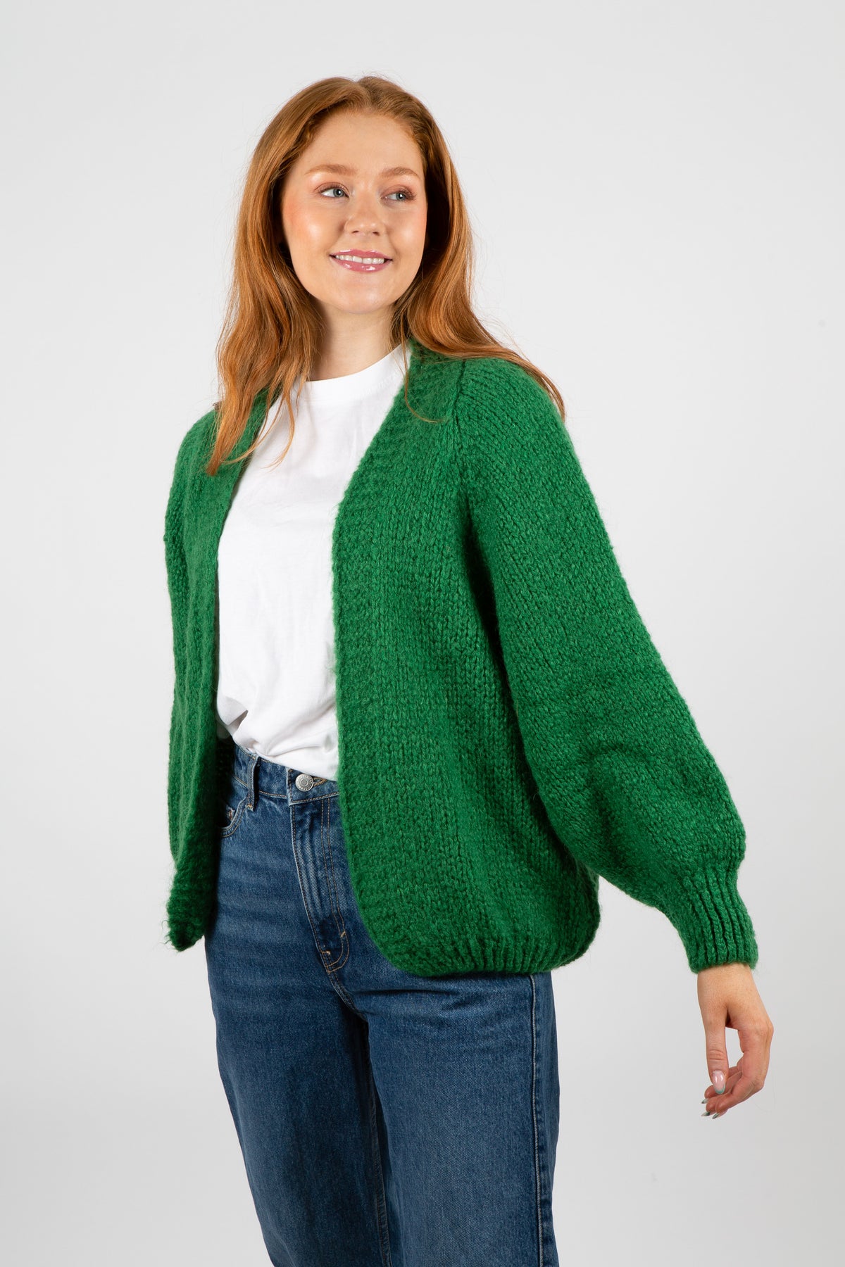 Noella Fora Knit Cardigan - Grön