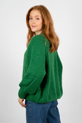 Noella Fora Knit Cardigan - Grön