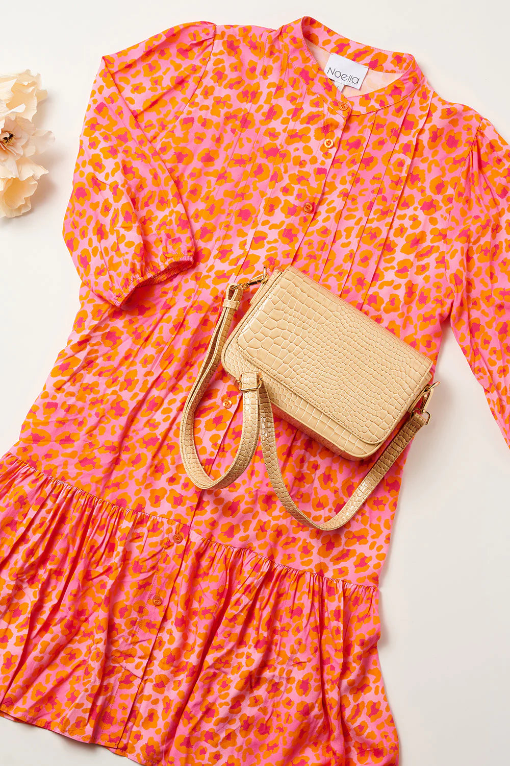 Imogene Sh. Dress - Orange Mix