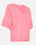Eslina Rachelle 2/4 V Neck Pullover - Aurora Pink