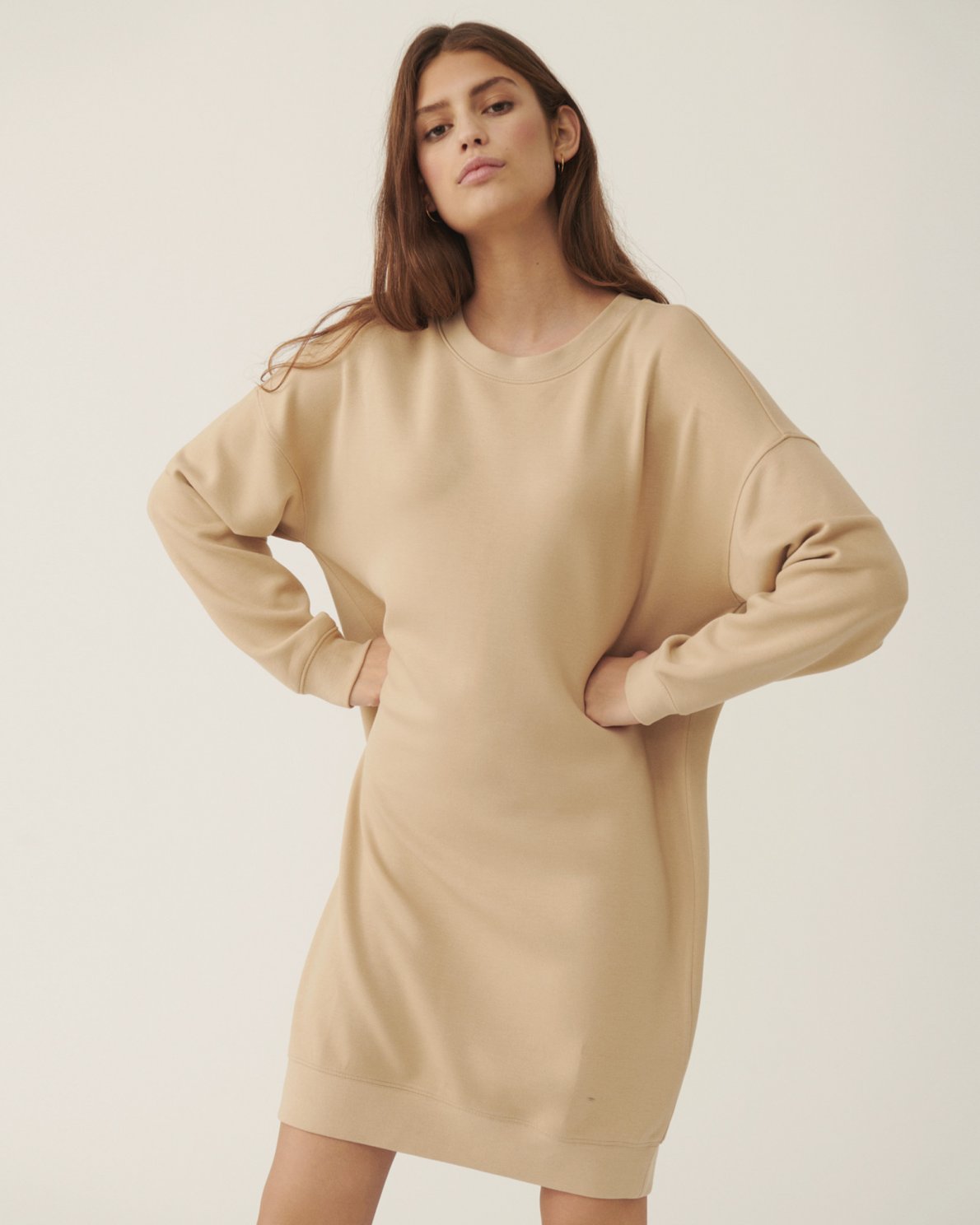 Ima Sweat Dress - White Pepper
