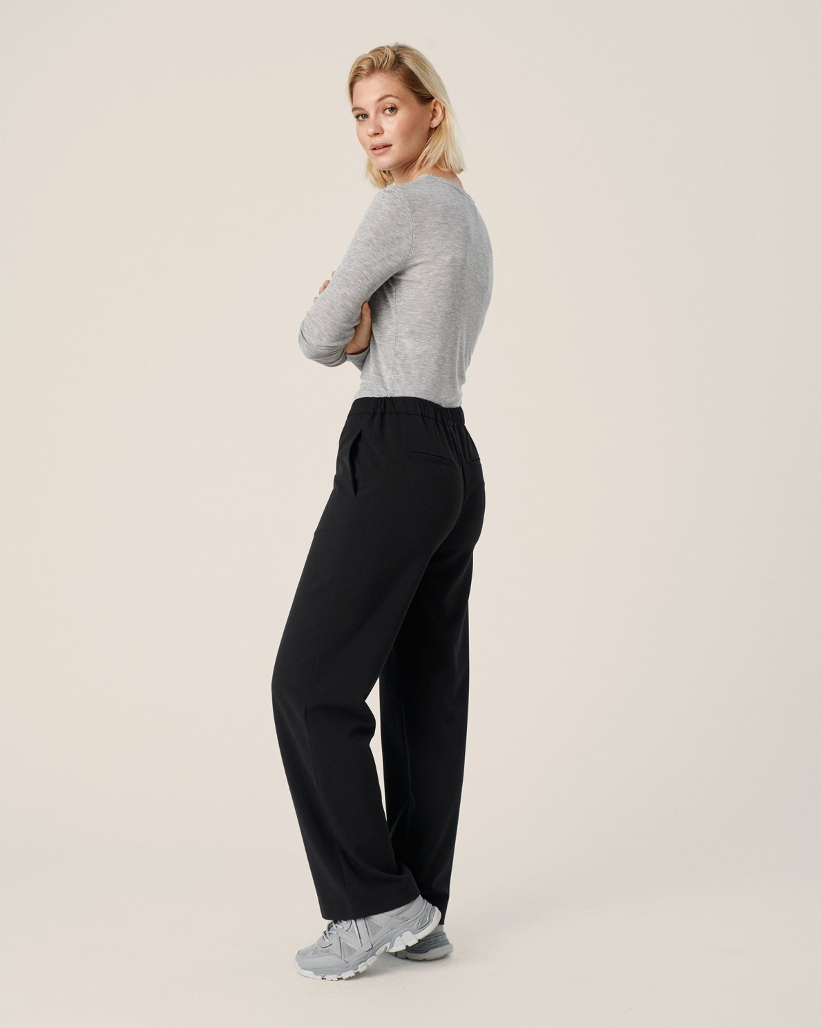 Chana Straight Pants - Black