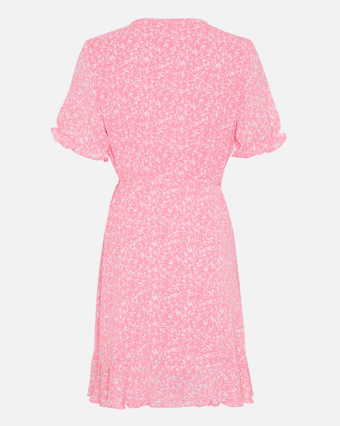 Elanina Rikklie Wrap Dress Aop - White Flowers
