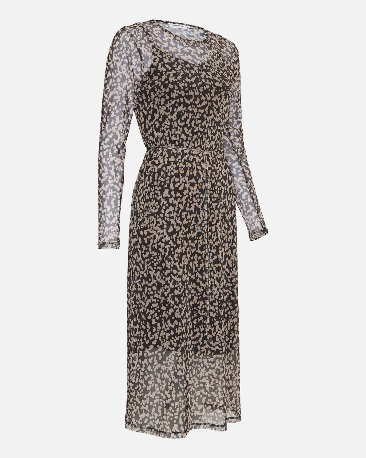 Firina Illenora Dress Aop - Cement Leo