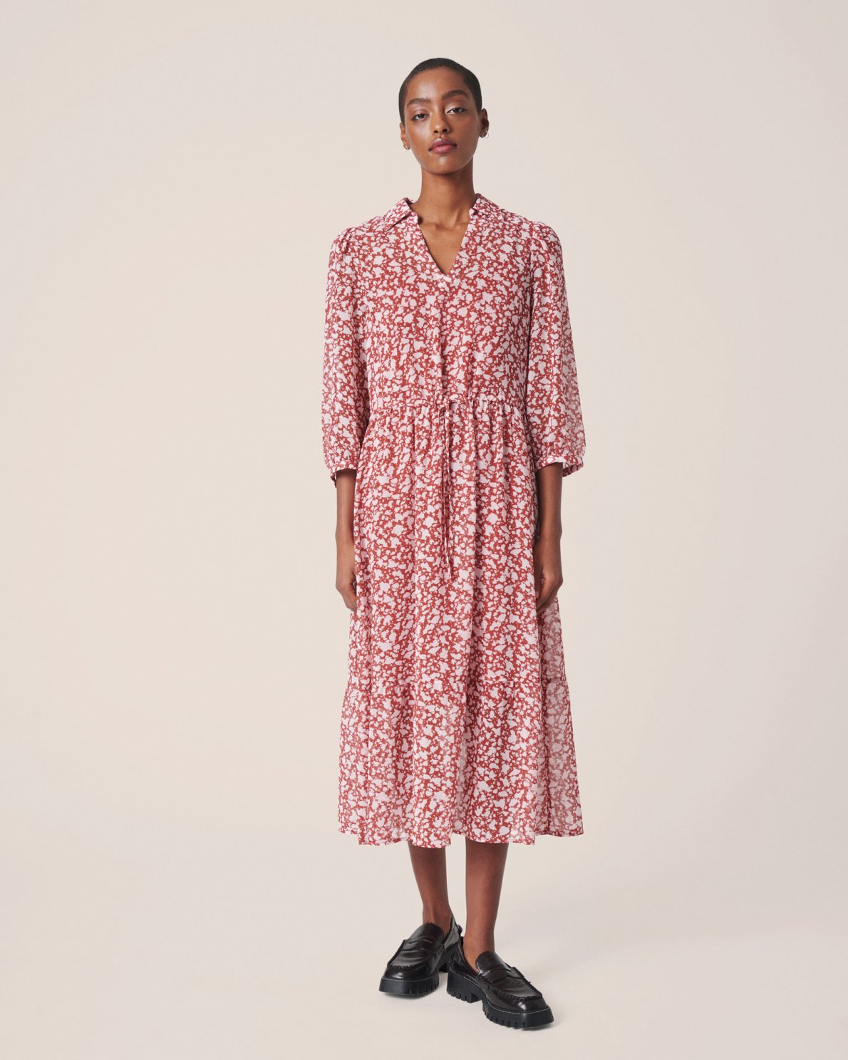 Marlea Kabrina 3/4 Dress - Cowhide Dot