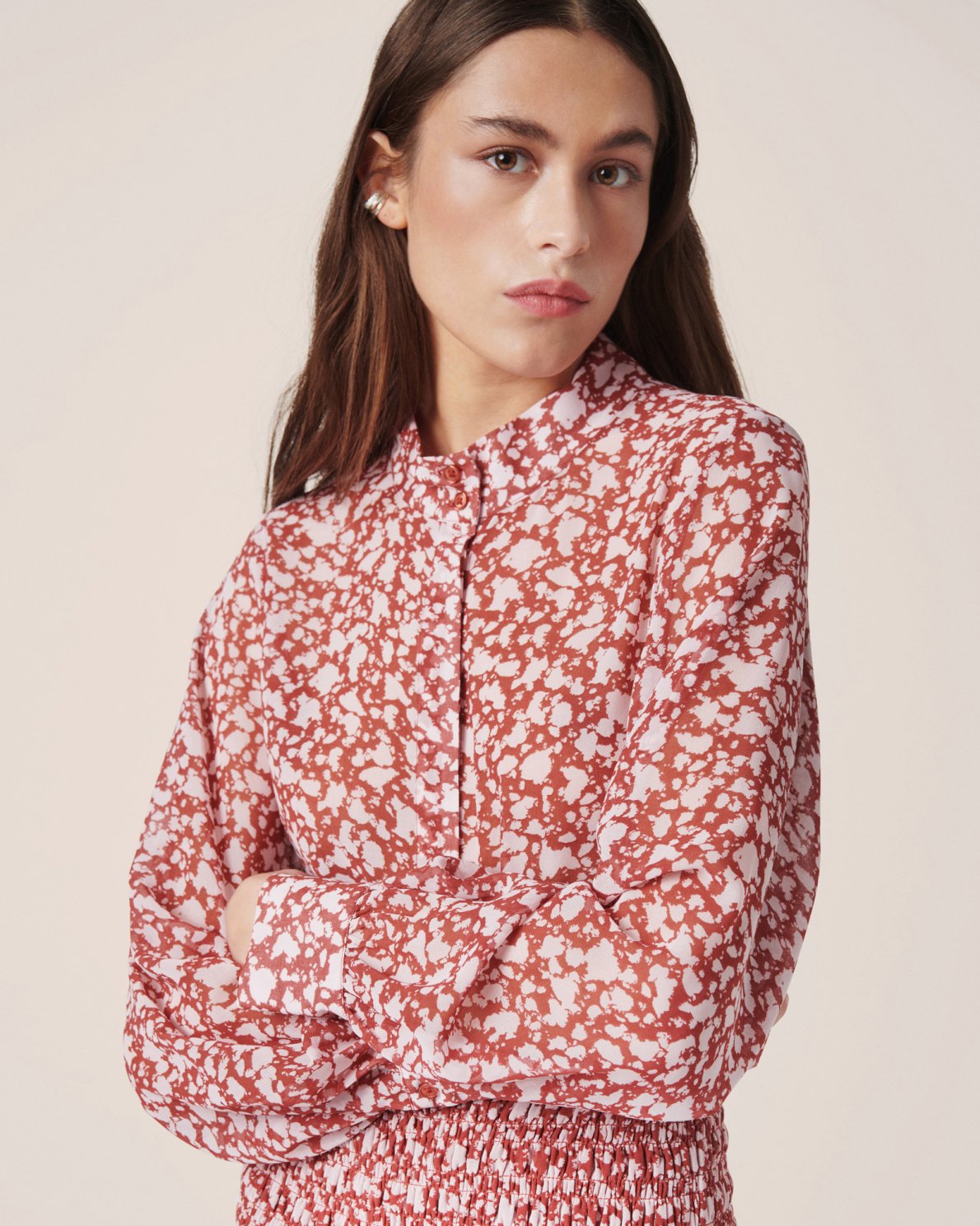 Marlea Kabrina Shirt - Cowhide Dot