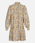 Minetta Benina Short Dress Aop - D Tobacco Flower