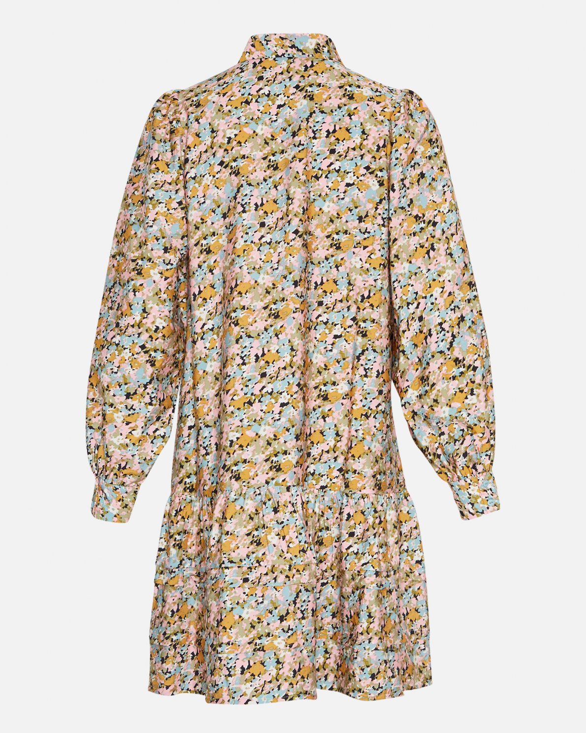 Minetta Benina Short Dress Aop - D Tobacco Flower