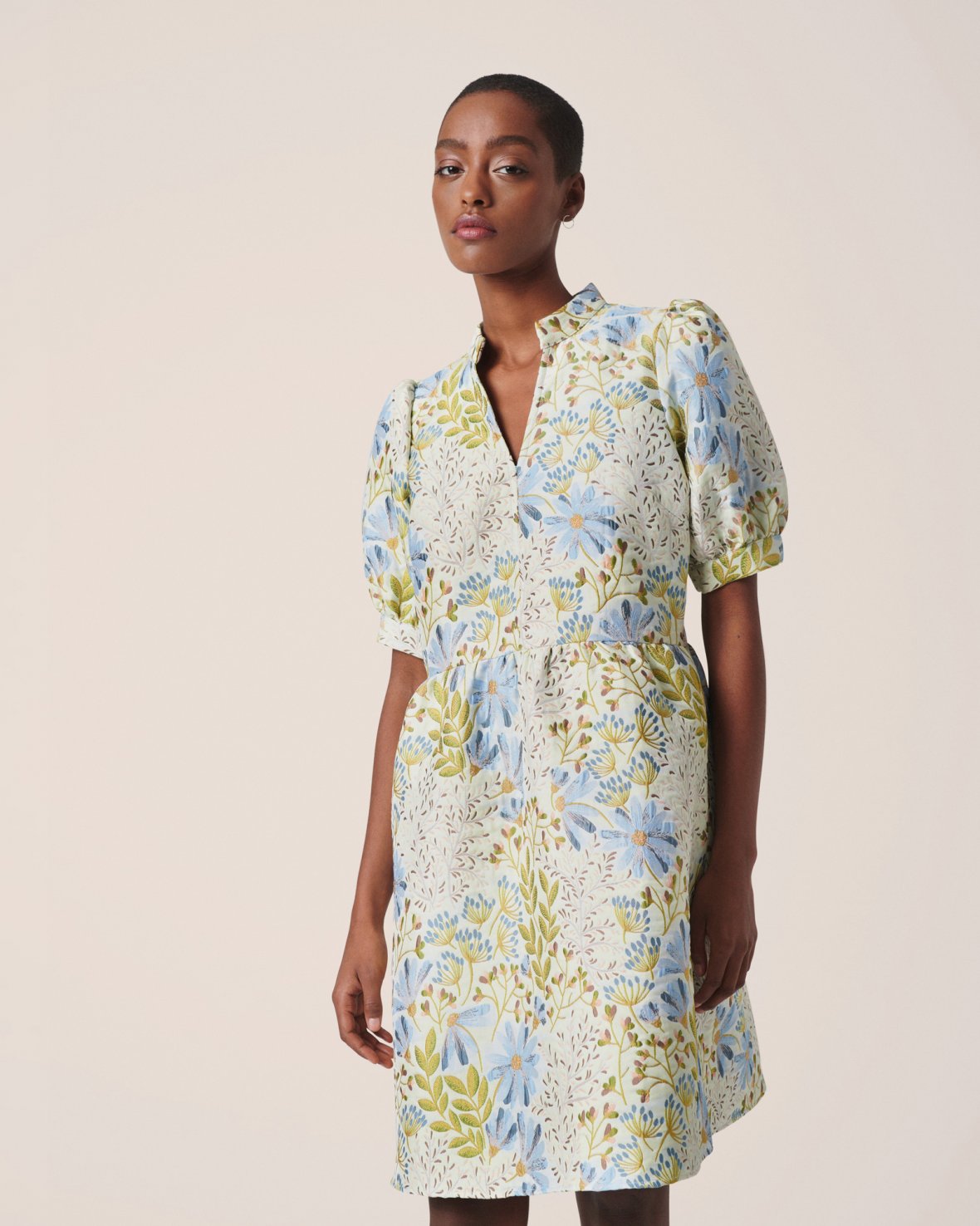 Pedrine 2/4 Dress - Aloe W Florals