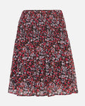 Varuna Kabrina Smock Skirt Aop - Persian Red Flw
