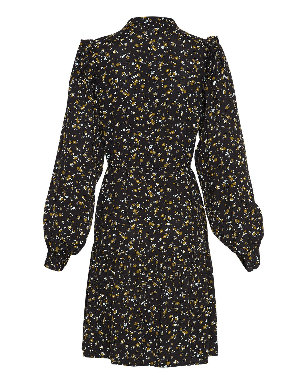 Bellaris Jalina Shirt Dress Aop - Black Flowers