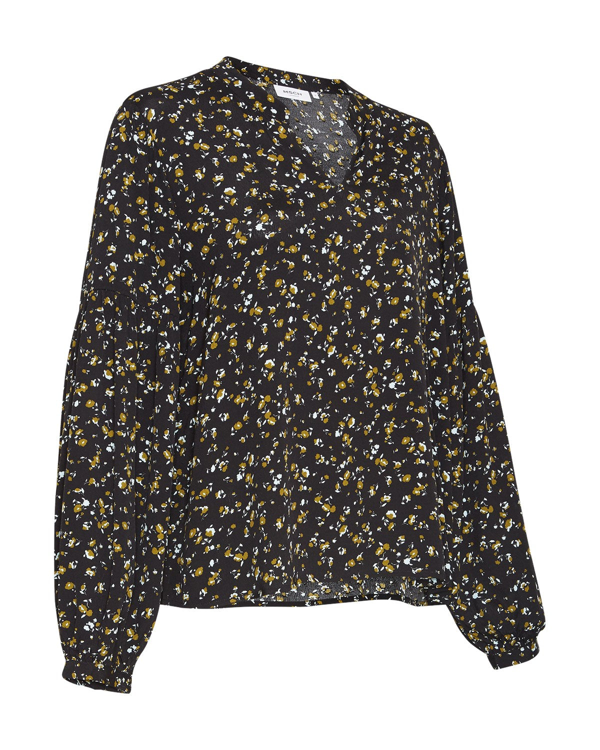 Bellaris Jalina Top Aop - Black Flowers