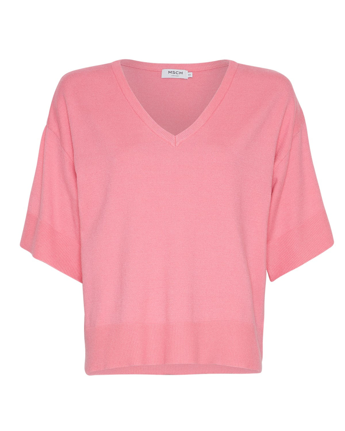 Eslina Rachelle 2/4 V Neck Pullover - Aurora Pink