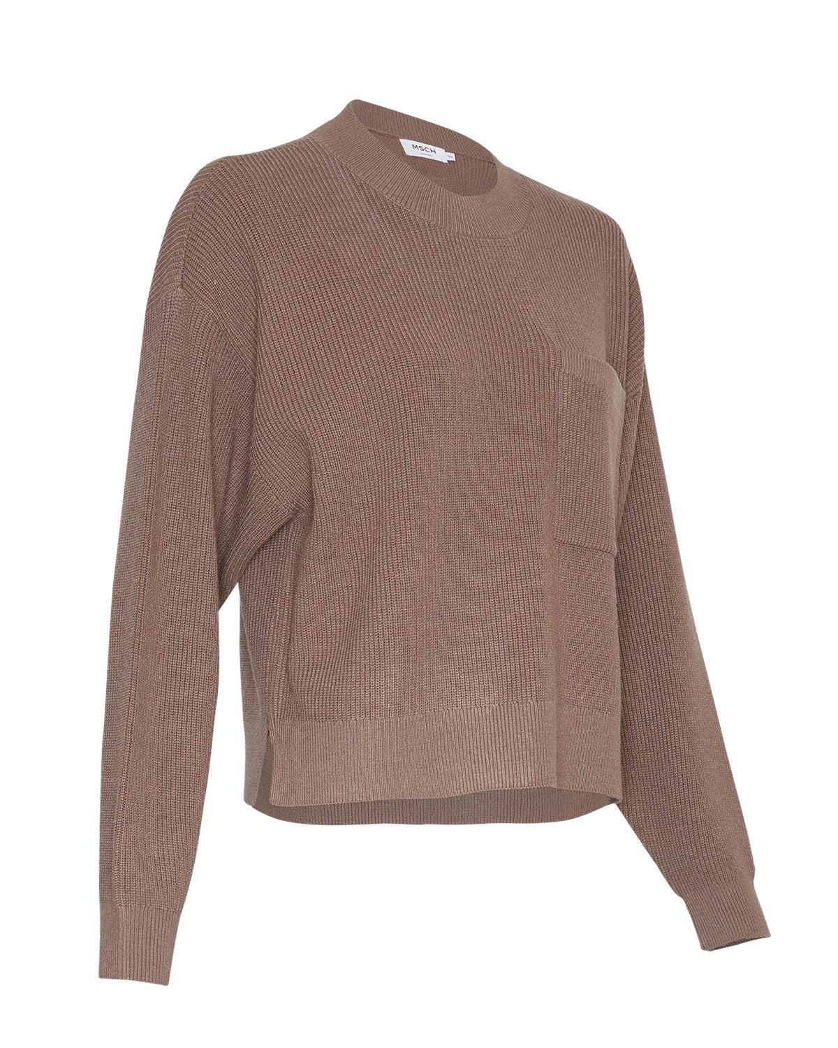 Idarose Jilli O Neck Pullover - Chocolate Chip