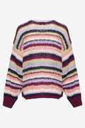 Pool Knit Cardigan - Multi Stripes