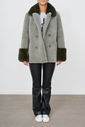Fiona Wool Coat Short - Grön
