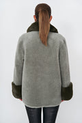 Fiona Wool Coat Short - Grön