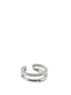 Double Ear Cuff - Silver
