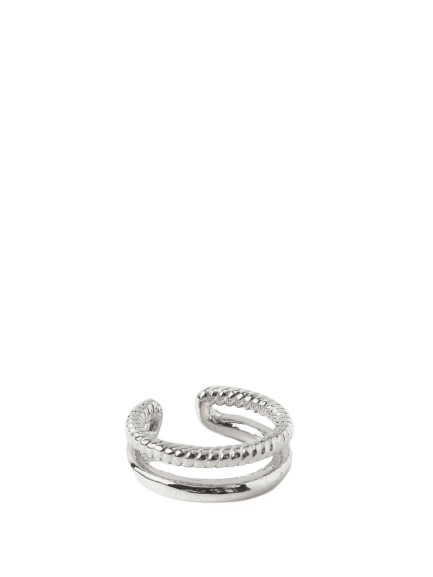 Double Ear Cuff - Silver