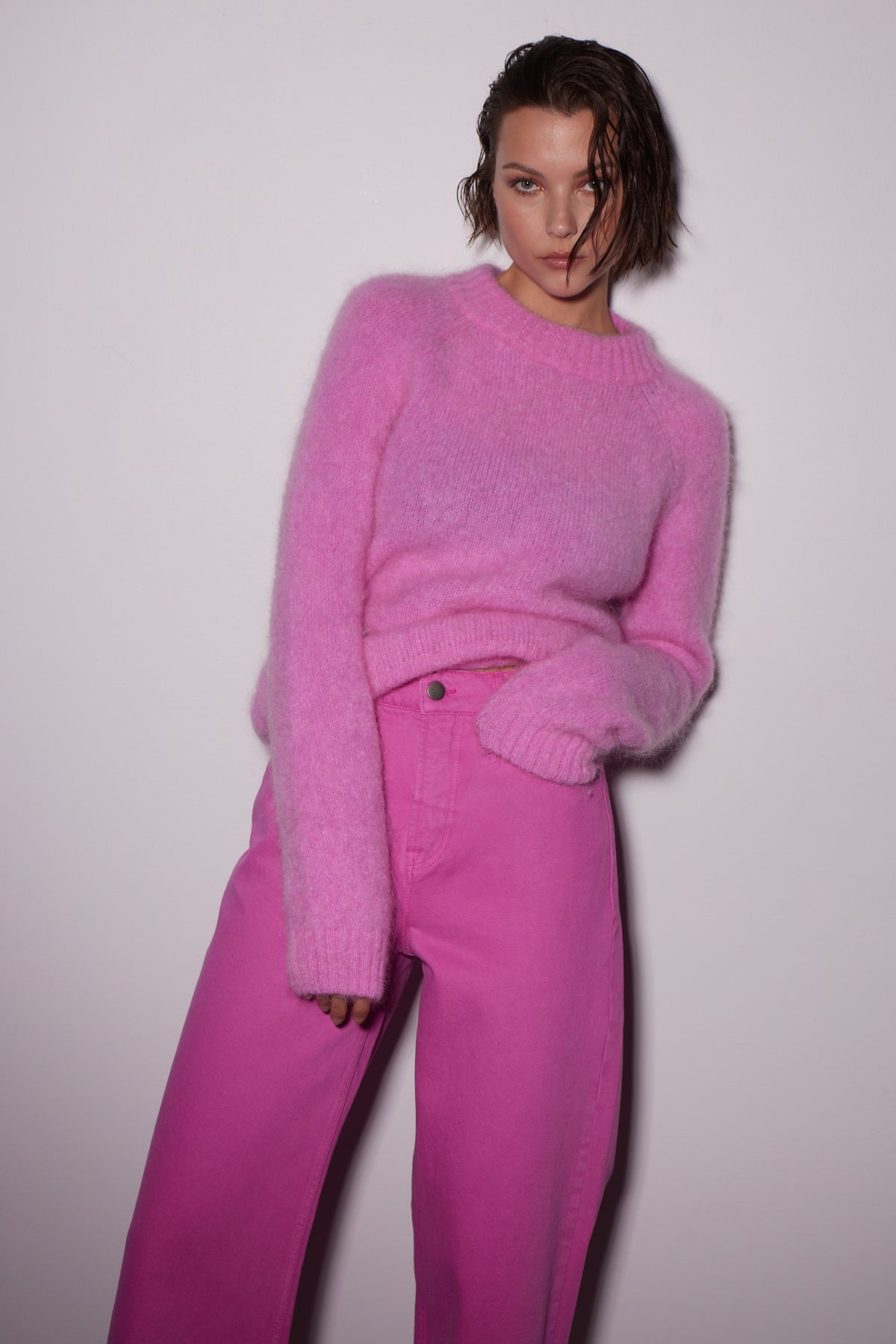 Monty Sweater Reb - Hot Pink