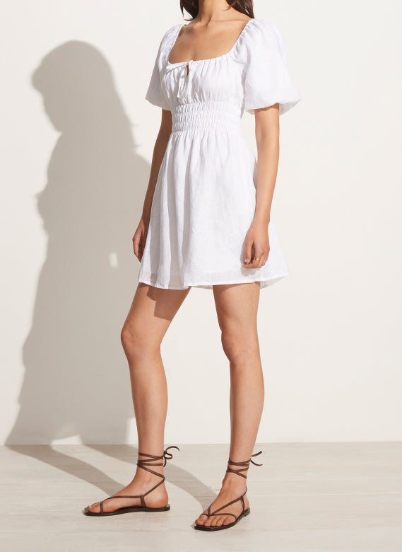 Nikoleta Mini Dress - Mar White
