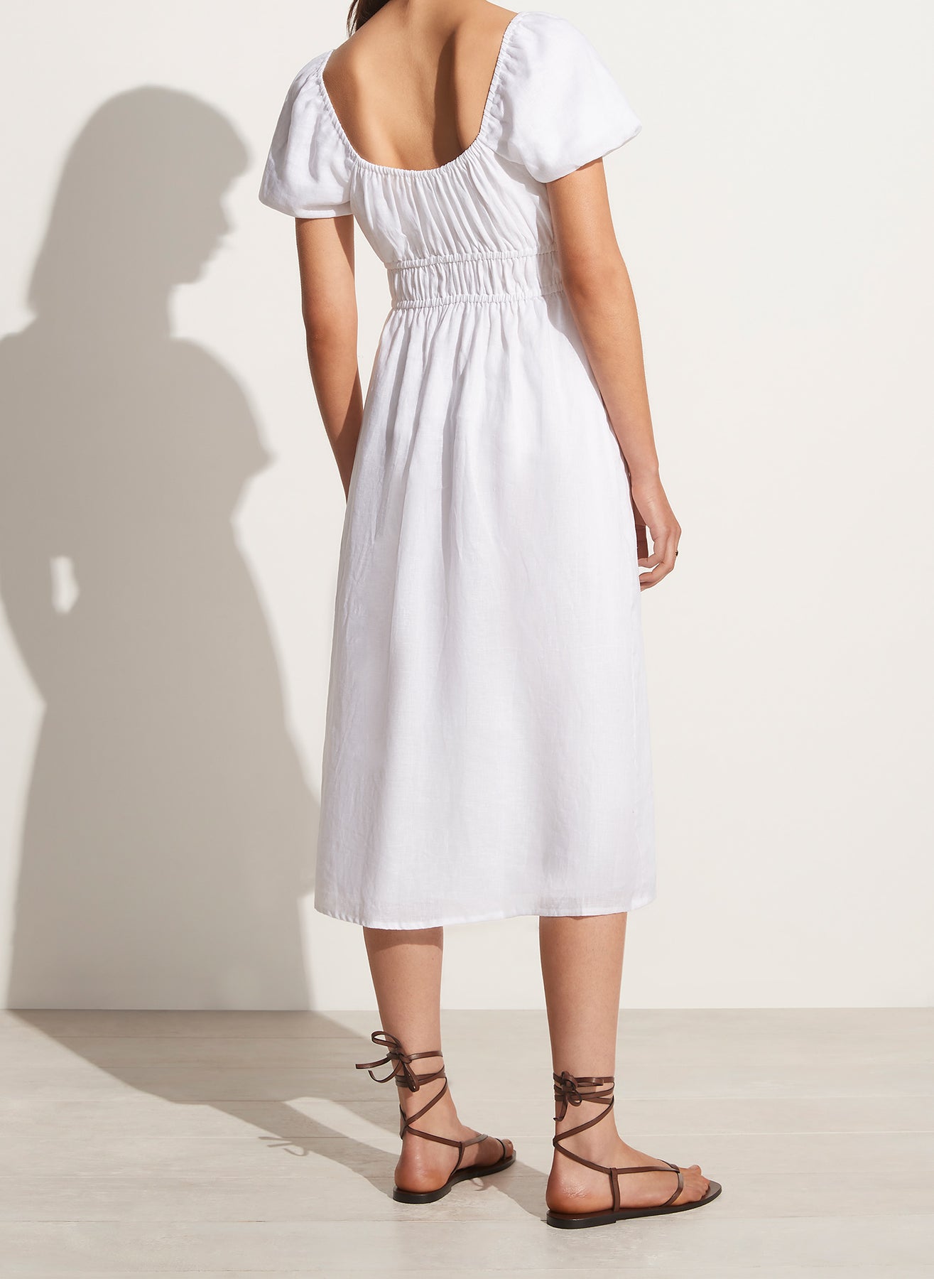 Terina Midi Dress - Mar White