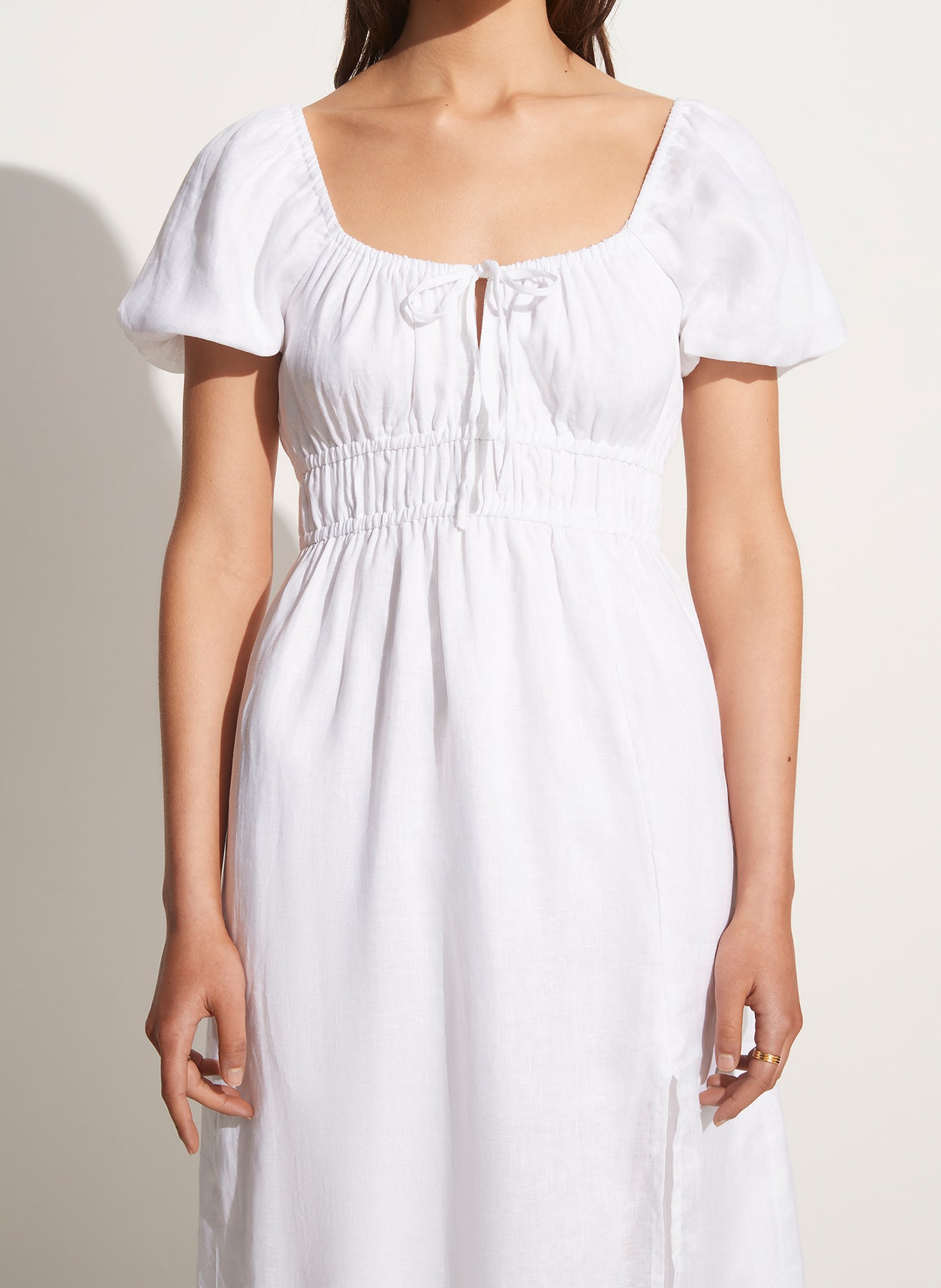 Terina Midi Dress - Mar White