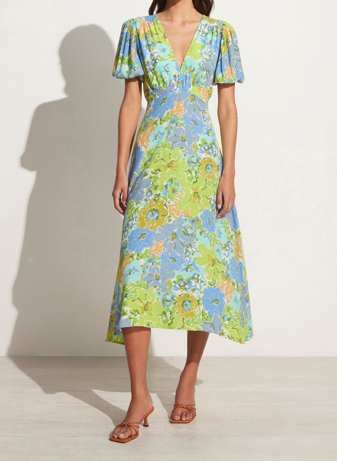 Vittoria Midi Dress - San Benedetto Floral Print