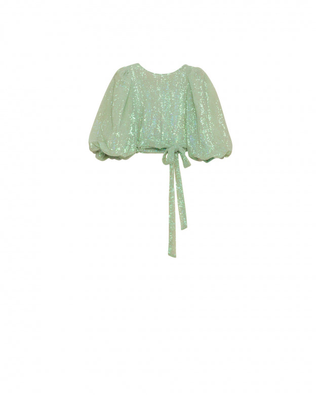 Sequins Blouse - Green