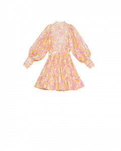 Cotton Slub Mini Dress - Grapes