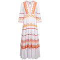 Taliah Long Dress - Coral