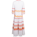 Taliah Long Dress - Coral