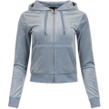 Robertson Classic Velour Zip Hoodie - Blue Fog