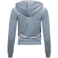 Robertson Classic Velour Zip Hoodie - Blue Fog